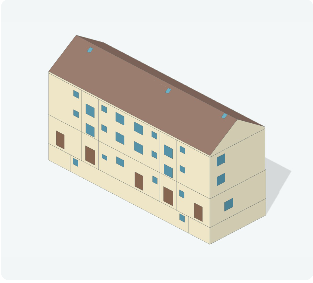 3D model menšího domu